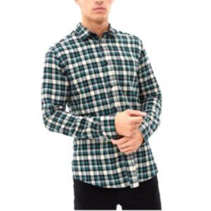 Old Navy flannel L Blue Plaid Nirvana 90’s Grunge Oversized Unisex Shirt